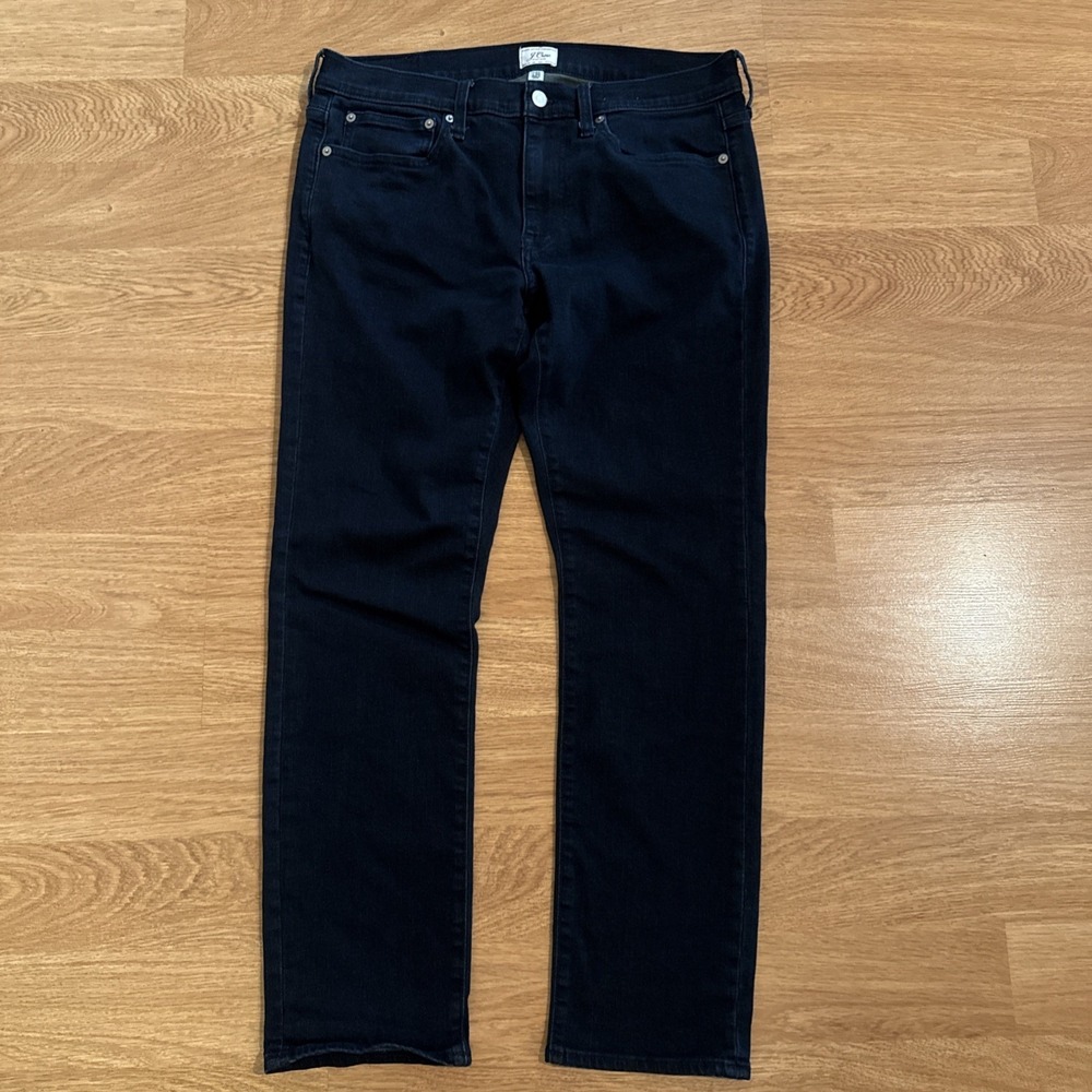 J. Crew Jeans Men's Dark Blue 33x30 (Act 34x28) 484 Slim Fit Stretch Preppy